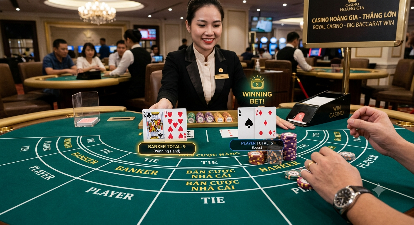 các điểm của một ván bài thắng trong baccarat